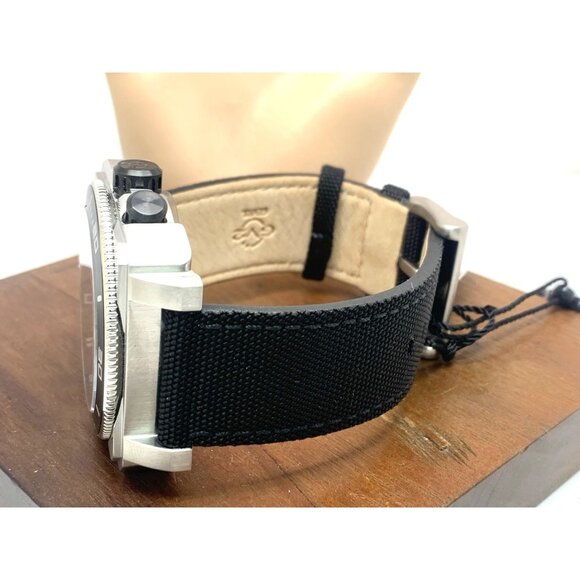 Gevril Men's Watch 4541 GV2 XO Submarine Swiss Automatic Black Dial Leather 44mm - Picture 9 of 14